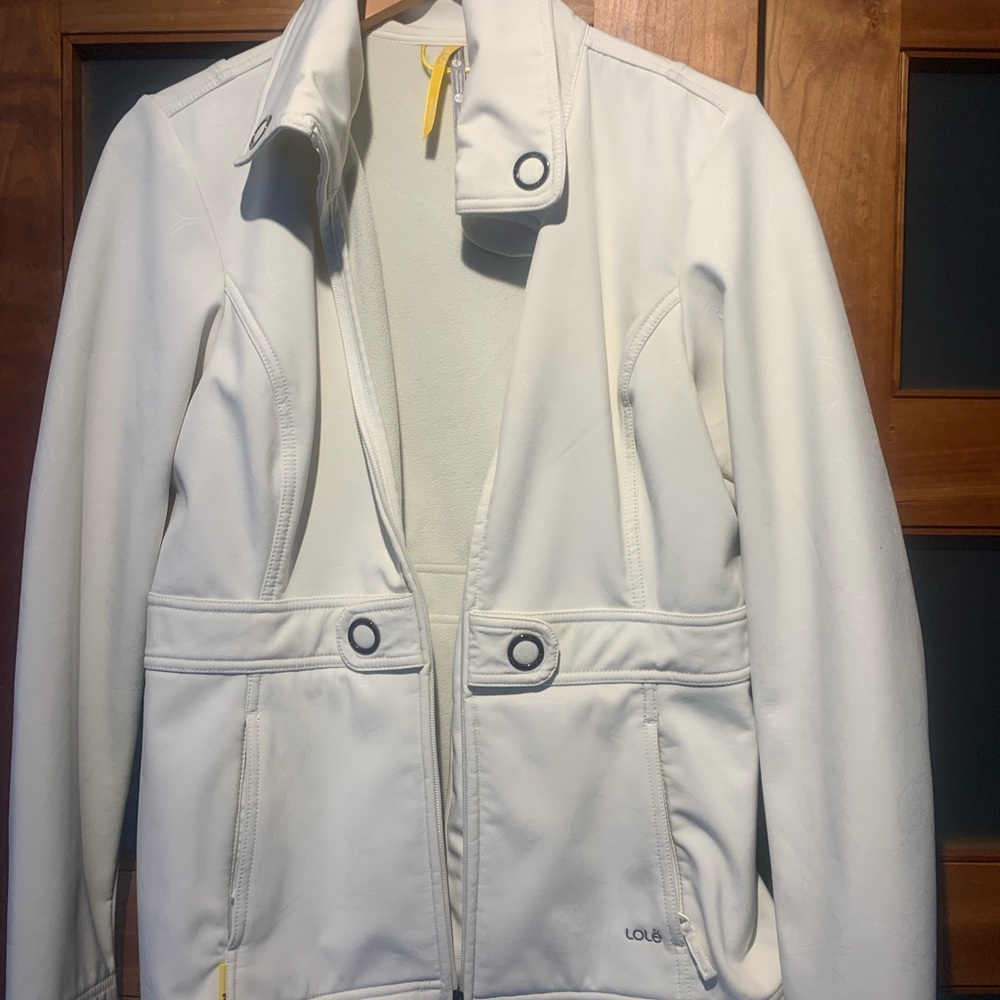 Lole White Women's Leather Jacket